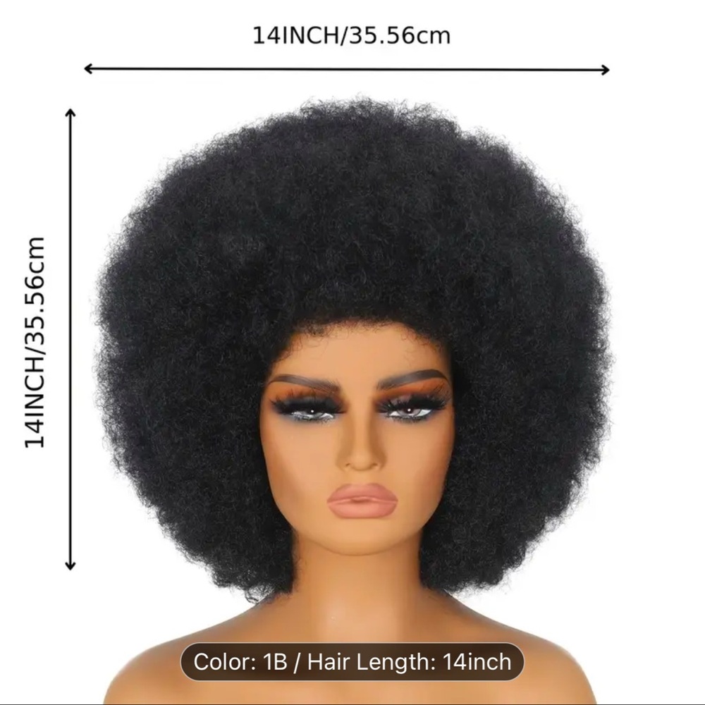 B’ack 14 inch Afro wig synt